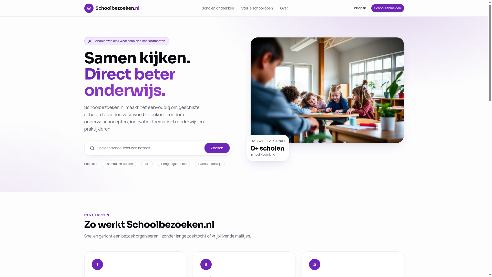 Preview van Schoolbezoeken